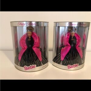 1998 Barbie Holiday Edition with Pink and Black Gown